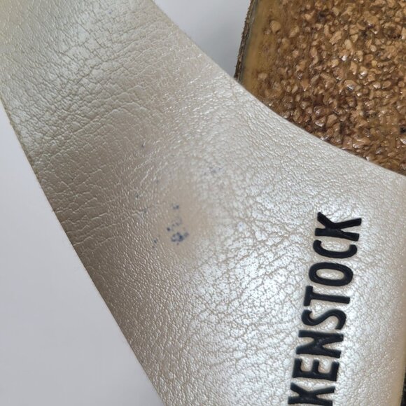 Birkenstock Women's Gizeh Birko Flor Thong Pearl White Sandal US Size 9 - Picture 7 of 9